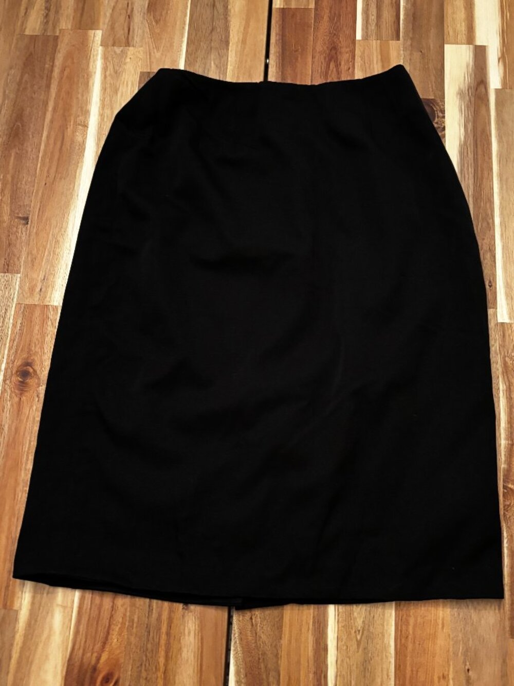 Linda Allard Ellen Tracy Women Sz 6 Black 100% Wool Pencil Skirt Vintage (2090)